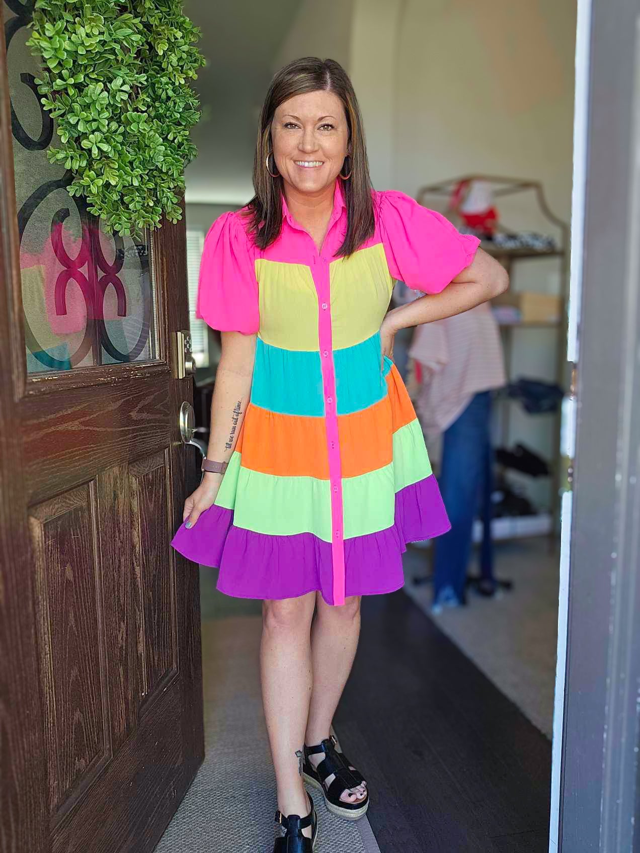 Rylee Rainbow Dress