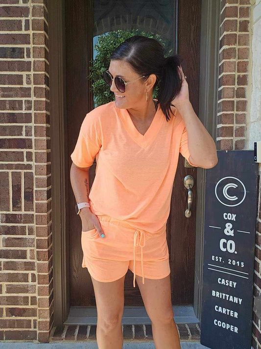 Orange Delight Lounge Shorts